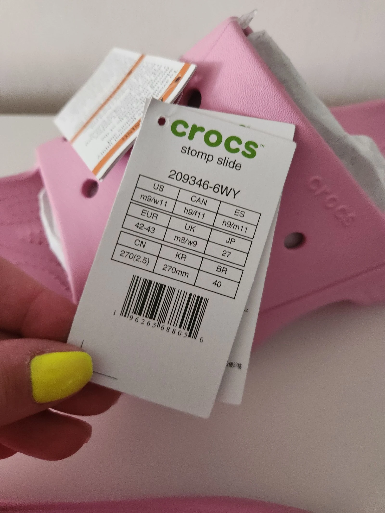 Crocs Mules Stomp Slide Pink Sandals – photo 5